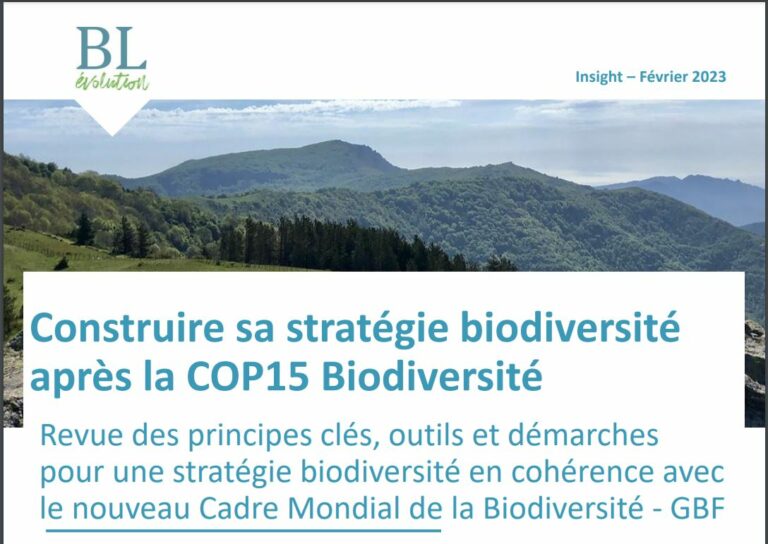 Construire Sa Strat Gie Biodiversit Apr S La Cop Biodiversit Bl